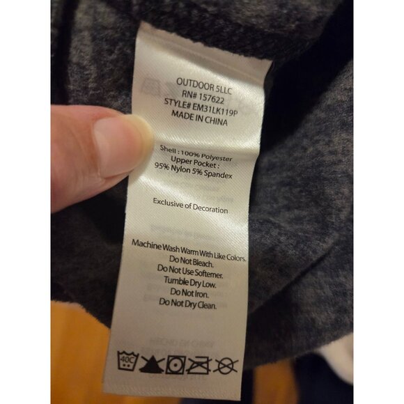 Eddie Bauer Mens Pullover Fleece M Gray 1/4 Zip Jacket sweater Bloke Norm Classi - Picture 5 of 6